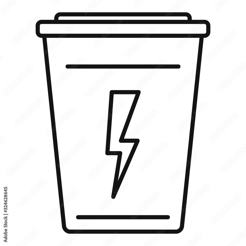 Fresh energy drink icon. Outline fresh energy drink vector icon for web design isolated on white background Fresh energy drink icon. Outline fresh energy drink vector icon for web design isolated on white background