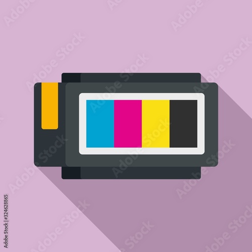 Cartridge accessory icon. Flat illustration of cartridge accessory vector icon for web design