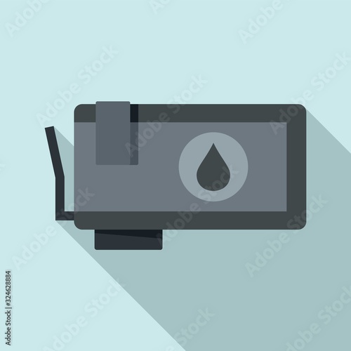 Ink cartridge icon. Flat illustration of ink cartridge vector icon for web design