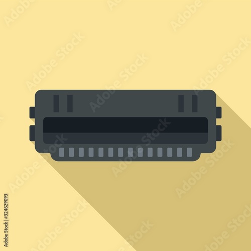 Cartridge roll icon. Flat illustration of cartridge roll vector icon for web design