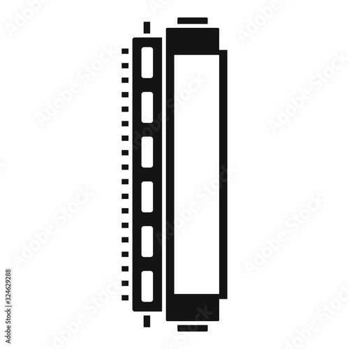 Toner cartridge icon. Simple illustration of toner cartridge vector icon for web design isolated on white background