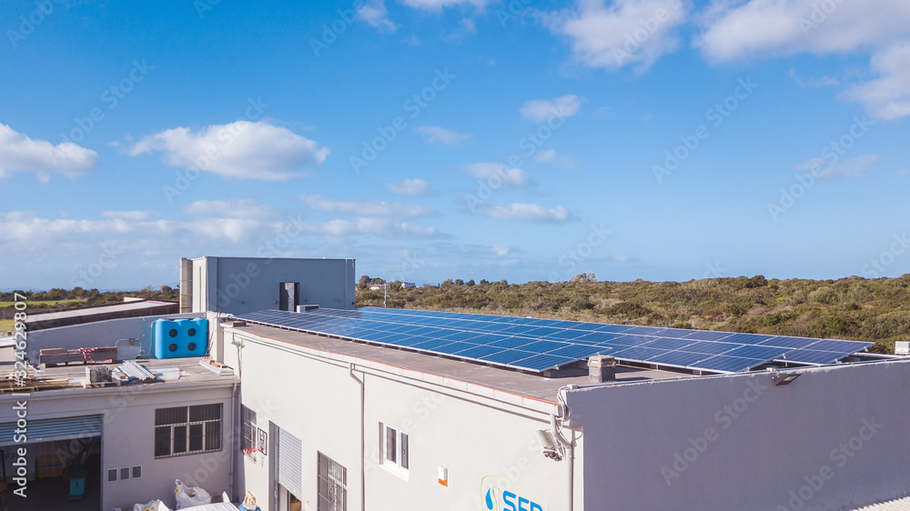 Fototapeta premium Impianto fotovoltaico