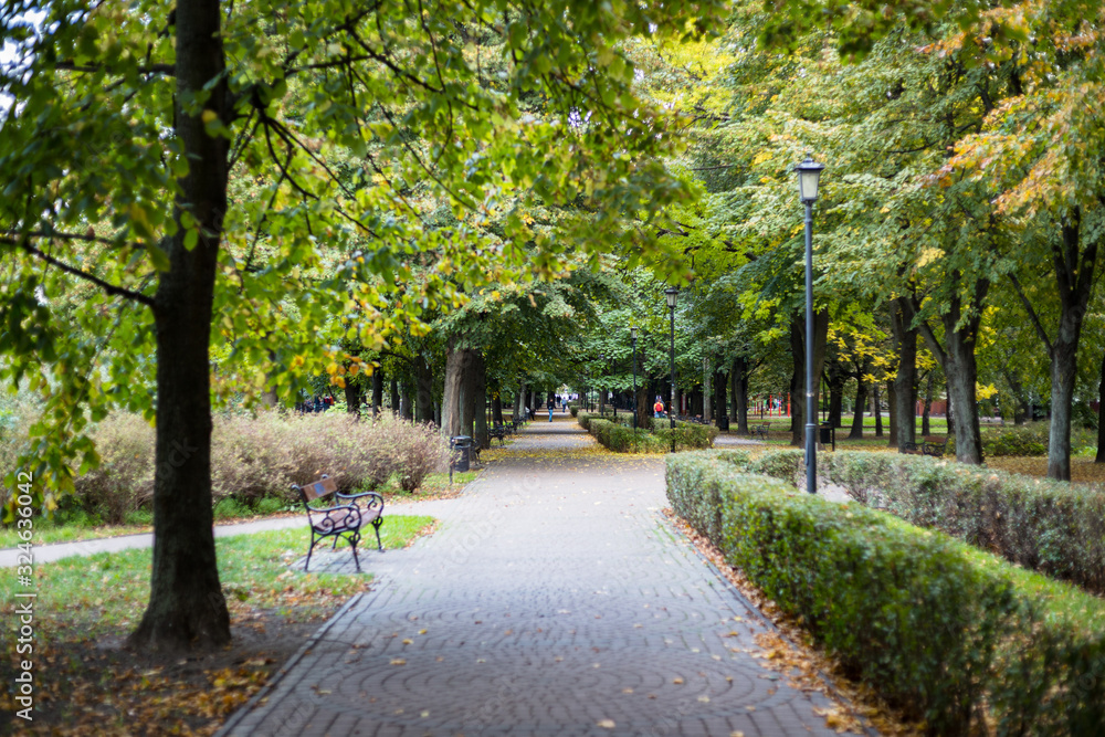 Park Mirowski in Warsaw, Poland