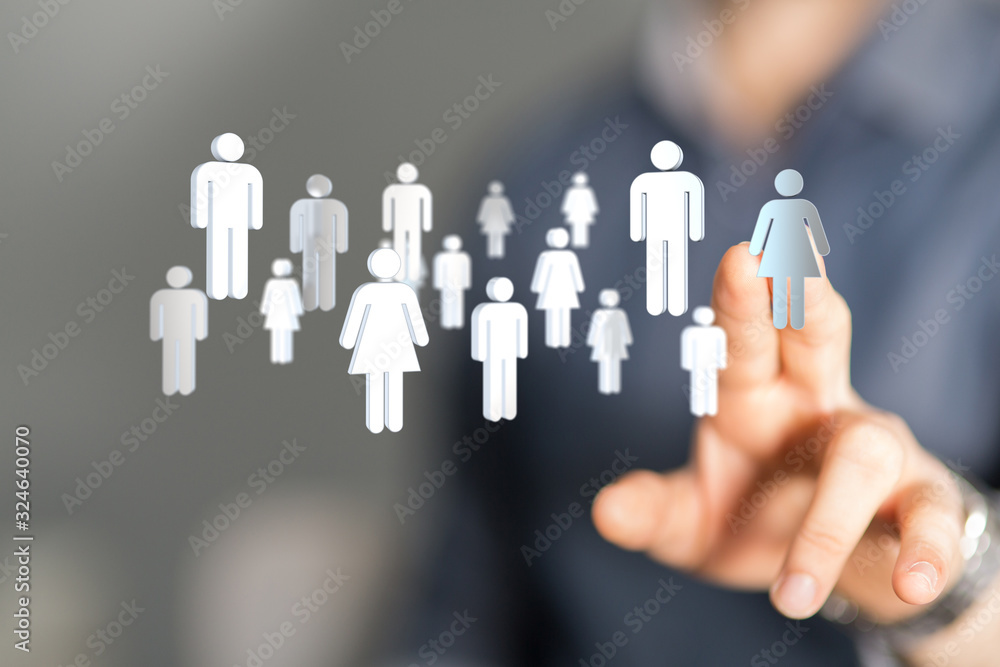 Social Networking illustration team group Social Networking illustration team group