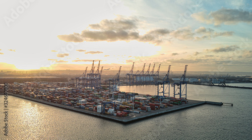 dct terminal port gdansk from above