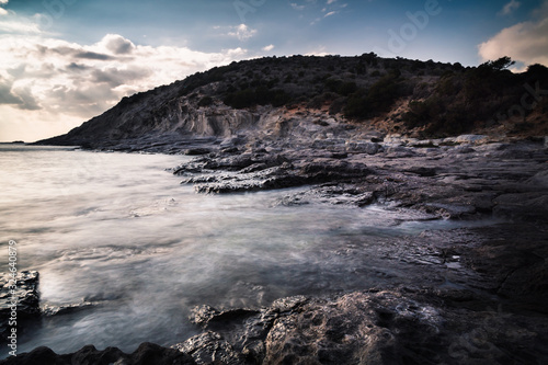 Fototapeta Naklejka Na Ścianę i Meble -  Dramatic Landscape View of Cala Sapone Sant'Antioco Sardegna