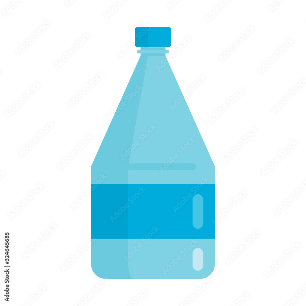 Flat plastic drink sport bottle mockup isolated on white background vector illustration. Element for web, game and advertising sport water illustration Flat plastic drink sport bottle mockup isolated on white background vector illustration. Element for web, game and advertising sport water illustration