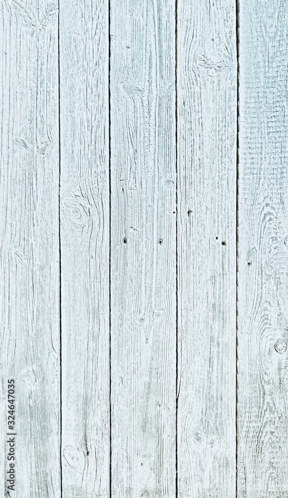 Fototapeta premium White old worn natural wood background.