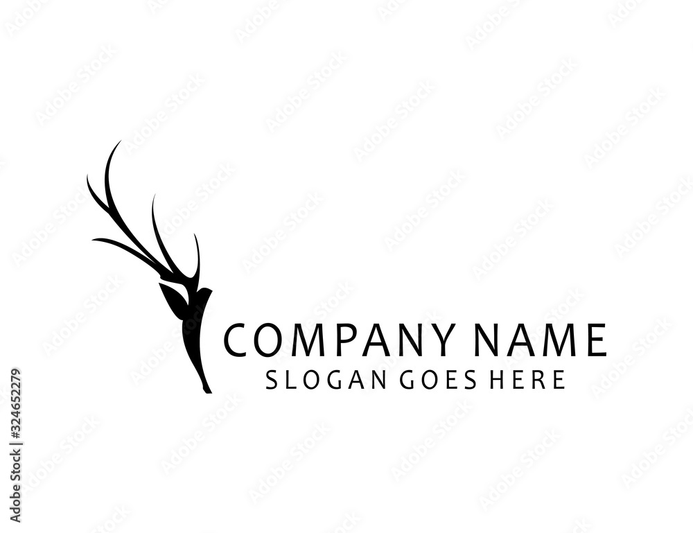 deer animal hunt logo national park design husbandry deer animal hunt logo national park design husbandry