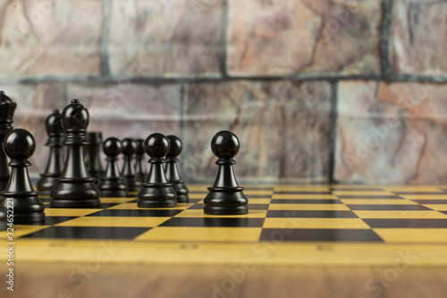 Black figures dominating on the chessboard