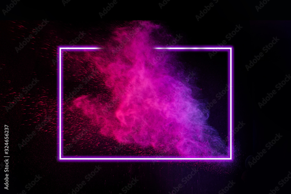 Neon Color Splash Paint
