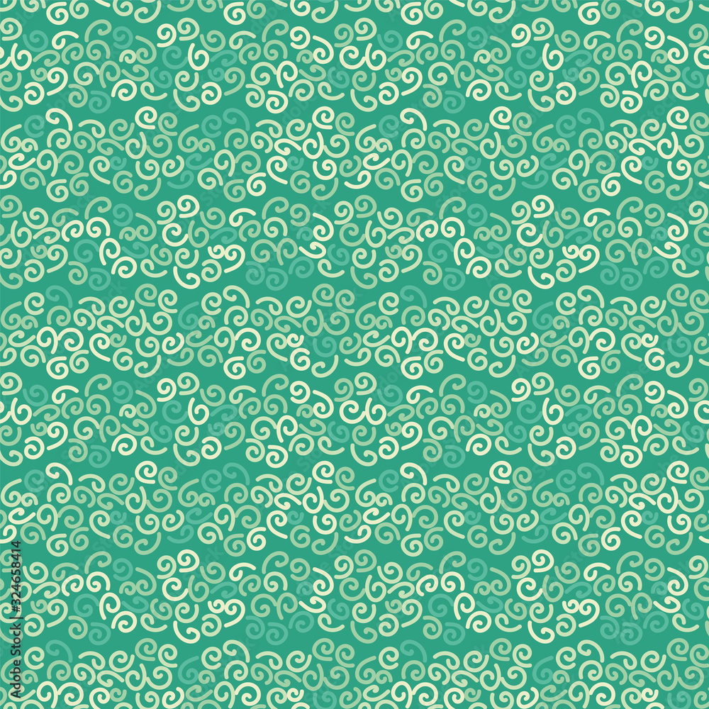 Ocean waves texture seamless vector striped horizontal pattern in green color. Decorative swirls surface print design. Great for fabrics, stationery and packaging. Ocean waves texture seamless vector striped horizontal pattern in green color. Decorative swirls surface print design. Great for fabrics, stationery and packaging.