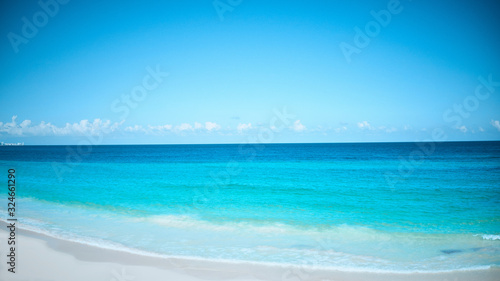 turquoise water at the Caribbean Sea