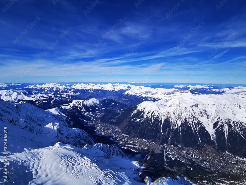 Fototapeta premium Chamonix mont blanc mountain mountains france europe fun play happy travel vacation ski snow snowboard