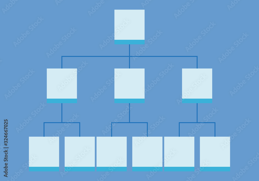 Árbol de jerarquía de una empresa o negocio. Árbol de jerarquía de una empresa o negocio.
