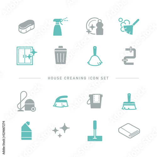 HOUSE CLEANING ICON SET
