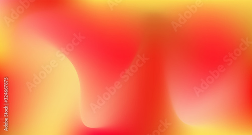 Red Yellow Pink Tropical Gradient Background. 