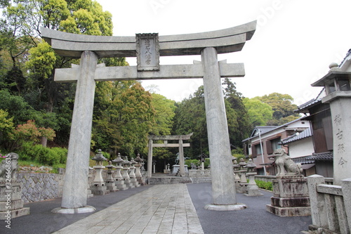 山口県　周南市　遠石八幡宮　鳥居