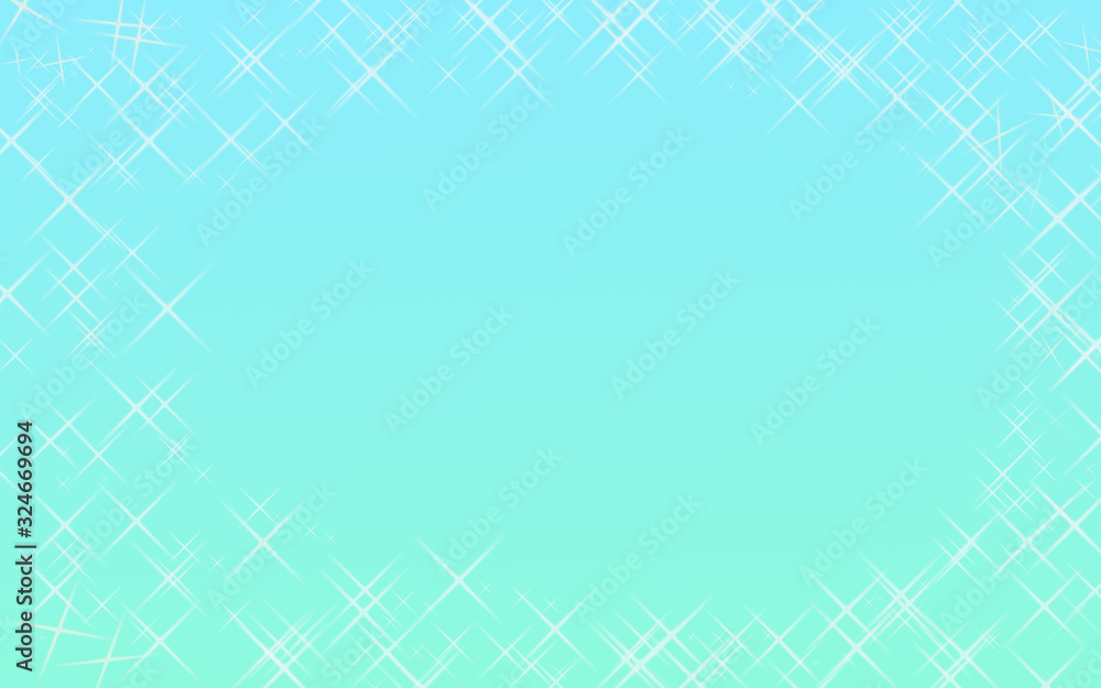 Abstract background in delicate blue-green tones framed by stars. Abstract background in delicate blue-green tones framed by stars.