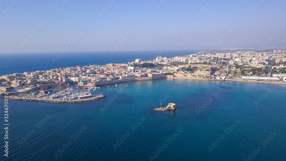 Acre, Israel - Landscape of the old city AKKO. 