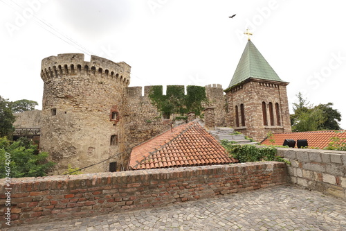 Kalemegdan tower and church Ruzica at Belgrade's Fortress photo