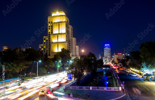 Obraz w ramie Four Seasons Hotel in Damascus Syria at evening time 