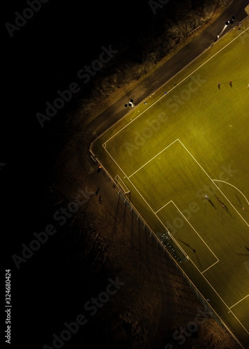 Football Field from above photo