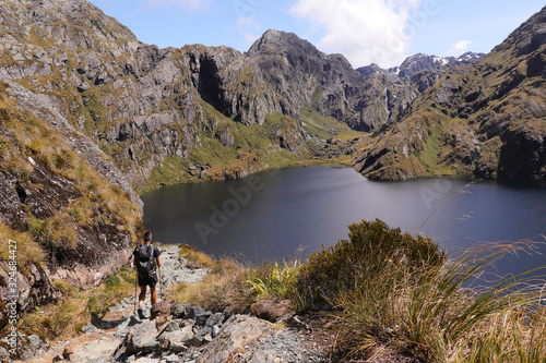 Lake Harris, about halfway through the world famous Routeburn Track in New Zealand