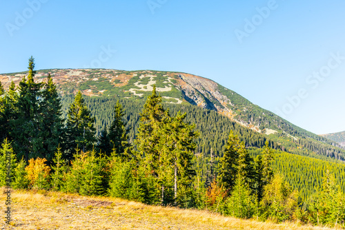 Studnicni Mountain in Giant Mountains  Krkonose National Park  Czech Republic