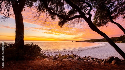 Meelup beach Western Australia at Sunrise.