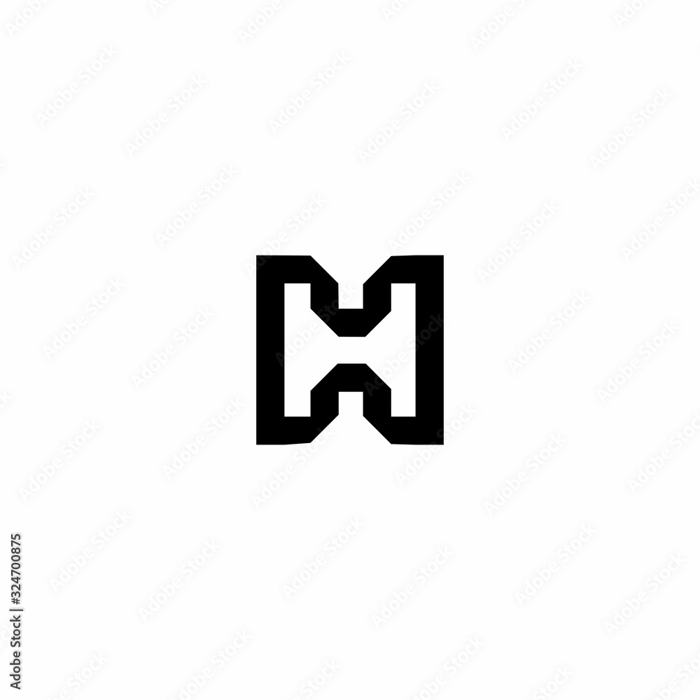 H logo design template elements H logo design template elements