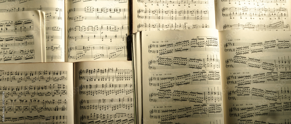 Obraz premium ピアノの練習