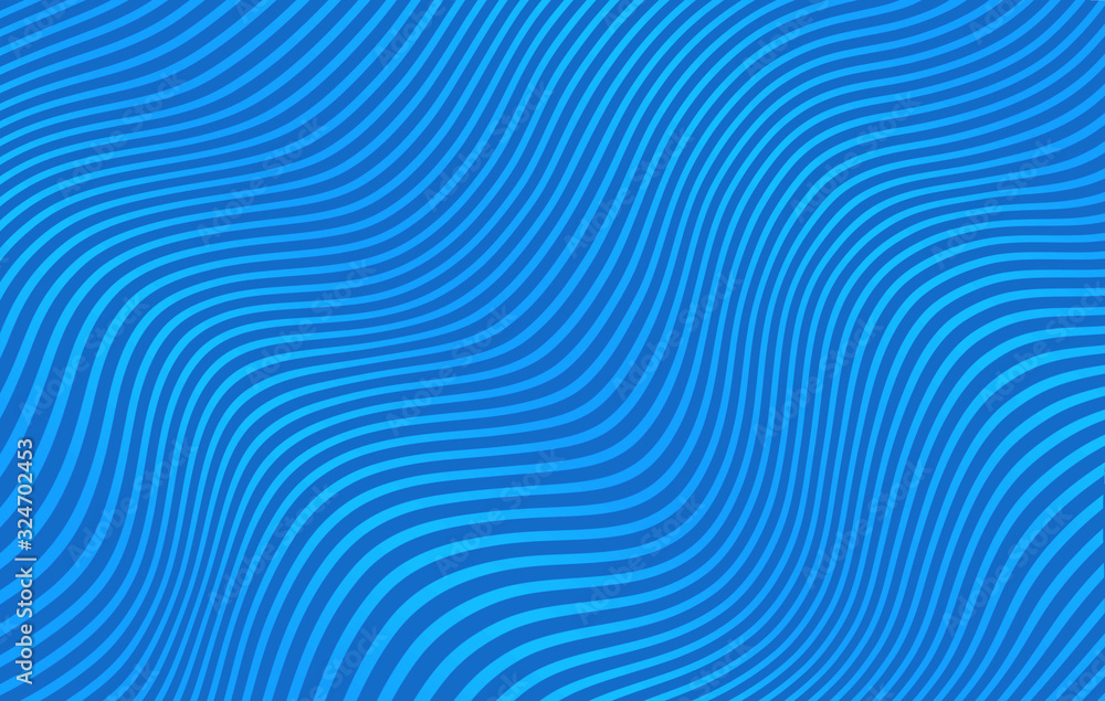 Water with blue curved lines like waves seen from above - elegant stripes in flat design background for a wallpaper Water with blue curved lines like waves seen from above - elegant stripes in flat design background for a wallpaper