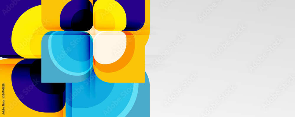 Abstract background - geometric cut paper design flower or square shape composition. Vector Illustration For Wallpaper, Banner, Background, Card, Book Illustration, landing page Abstract background - geometric cut paper design flower or square shape composition. Vector Illustration For Wallpaper, Banner, Background, Card, Book Illustration, landing page