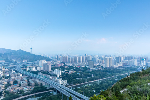 xining city scenery in moring