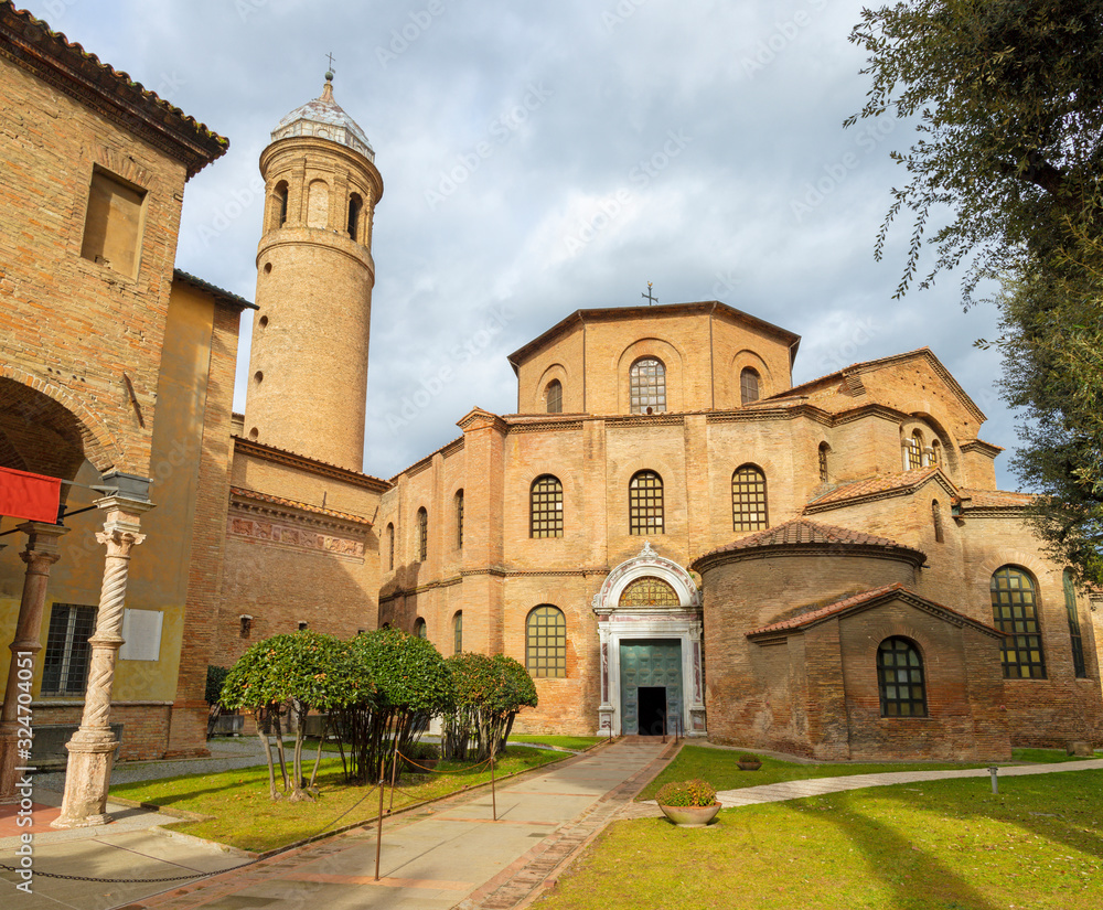 Ravenna - The church Basilica di San Vitale.