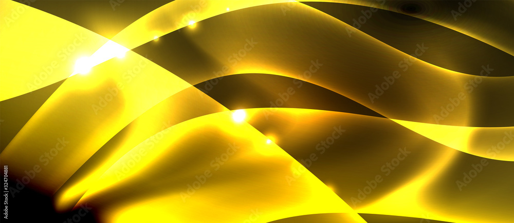 Abstract background. Shiny design neon waves with light effects, techno trendy design. Vector Illustration For Wallpaper, Banner, Background, Card, Book Illustration, landing page Abstract background. Shiny design neon waves with light effects, techno trendy design. Vector Illustration For Wallpaper, Banner, Background, Card, Book Illustration, landing page