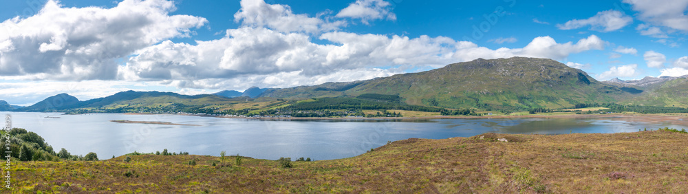 Panorama of Loch Carron, Highlands, Scotland Panorama of Loch Carron, Highlands, Scotland