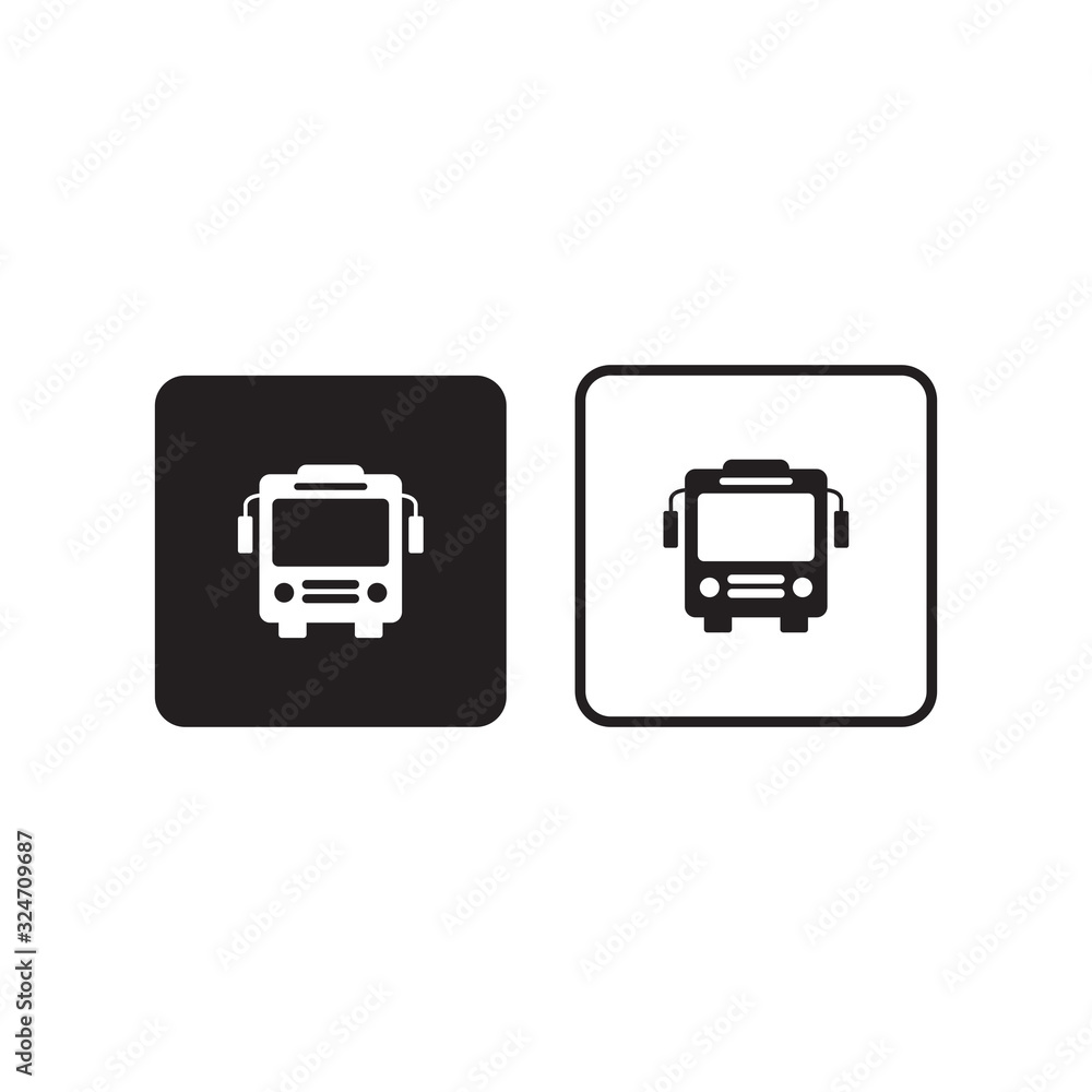 bus icon, bus icon,