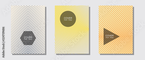 Brochure covers, posters, banners vector templates.