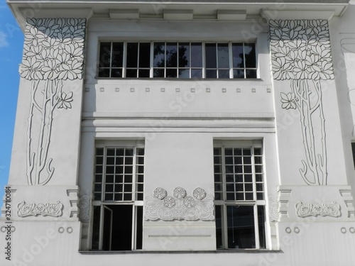 Bild auf Leinwand Vienna, Austria, Secession Building, Detail