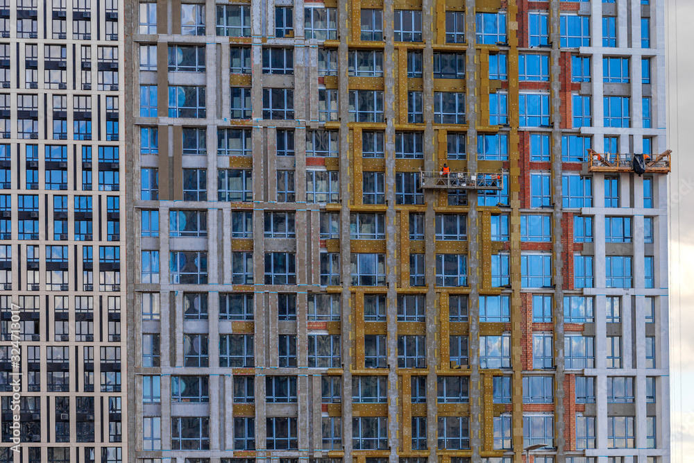 Construction of modern high-rise buildings. New residential complexes. The concept of urban development. Construction of modern high-rise buildings. New residential complexes. The concept of urban development.