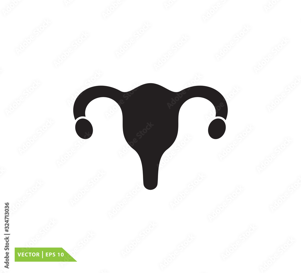Menstruation icon ,womb icon vector logo design template Menstruation icon ,womb icon vector logo design template