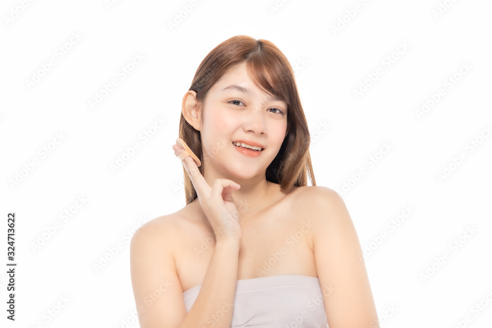 Beautiful Young Asian Woman short hair with Clean Fresh Skin. Face care, Facial treatment, Cosmetology, beauty and healthy skin and cosmetic ideas concept. Beautiful Young Asian Woman short hair with Clean Fresh Skin. Face care, Facial treatment, Cosmetology, beauty and healthy skin and cosmetic ideas concept.