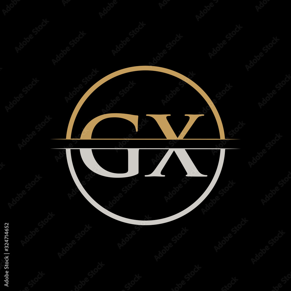 Gx Letter Type Logo Design Vector Template Initial Letter Gx Logo Design Stock Vector Adobe Stock 5585