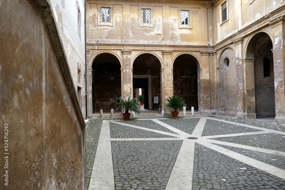 basilica dei santi quattro coronati,roma,italia Stock Photo Adobe Stock