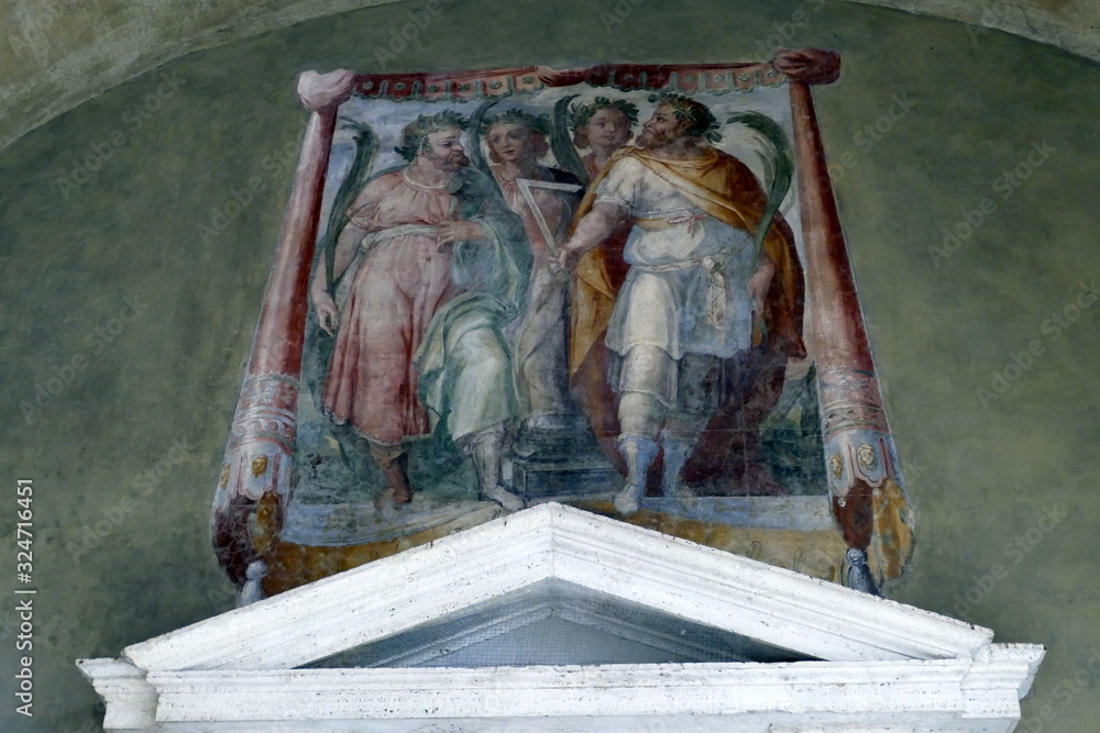 basilica dei santi quattro coronati,roma,italia Stock Photo Adobe Stock