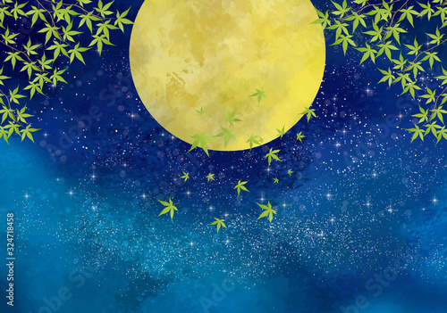 満月, 月, スーパームーン, 十五夜, 宇宙, 名月, 空, 夜, 夜空, 星, ミルキーウェイ,