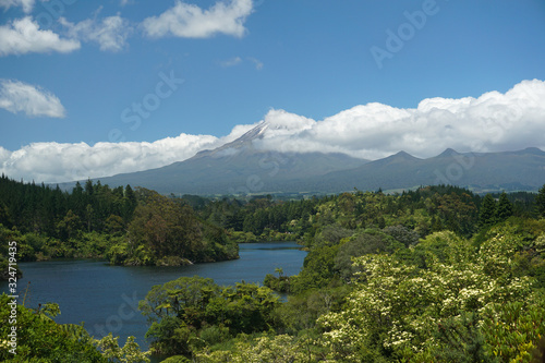 Beautiful View of Mount Taranaki new Zealand