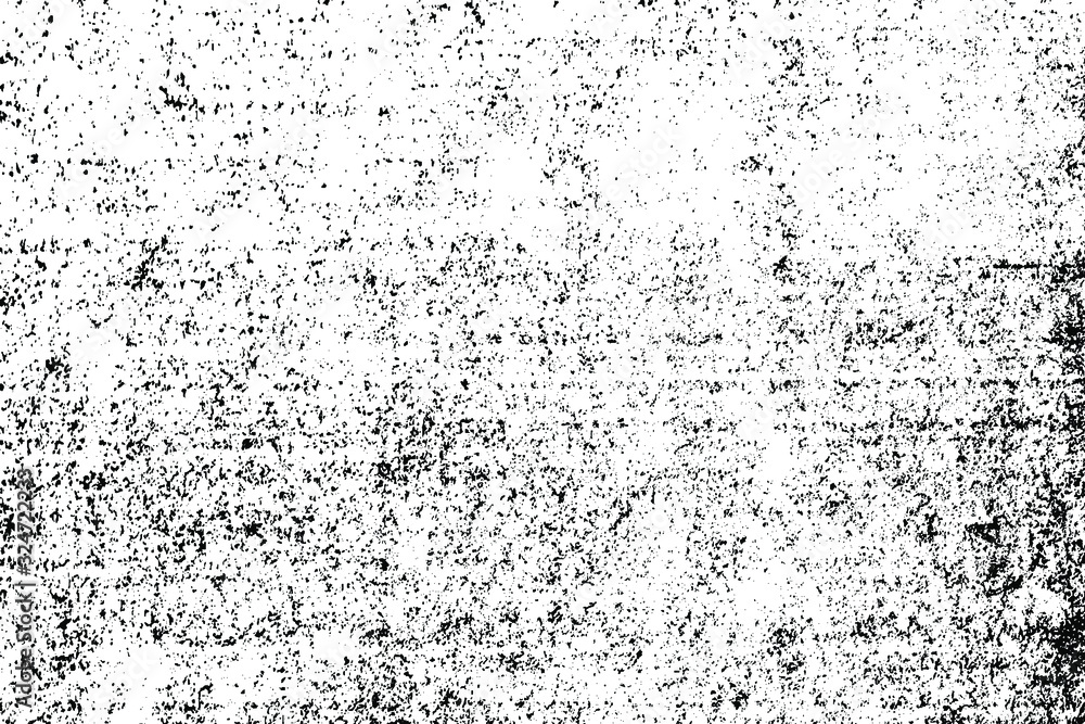 Grunge texture of an old damaged surface with halftone, noise, spots and grit. Horizontal monochrome background of blank vintage aged paper. Overlay template. Vector illustration Grunge texture of an old damaged surface with halftone, noise, spots and grit. Horizontal monochrome background of blank vintage aged paper. Overlay template. Vector illustration